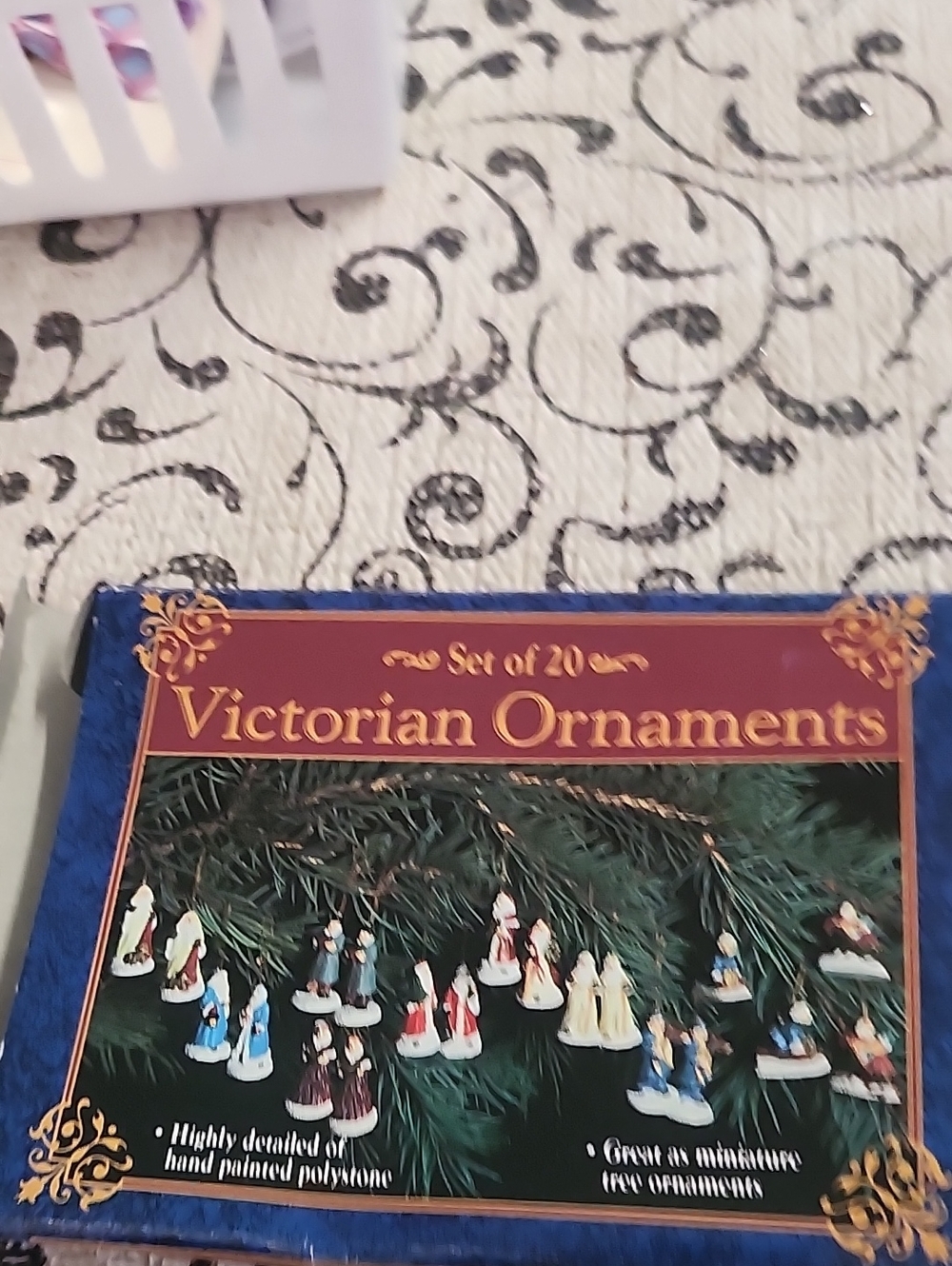 Victorian Ornaments Set of 20 Mini Tree Ornamnts